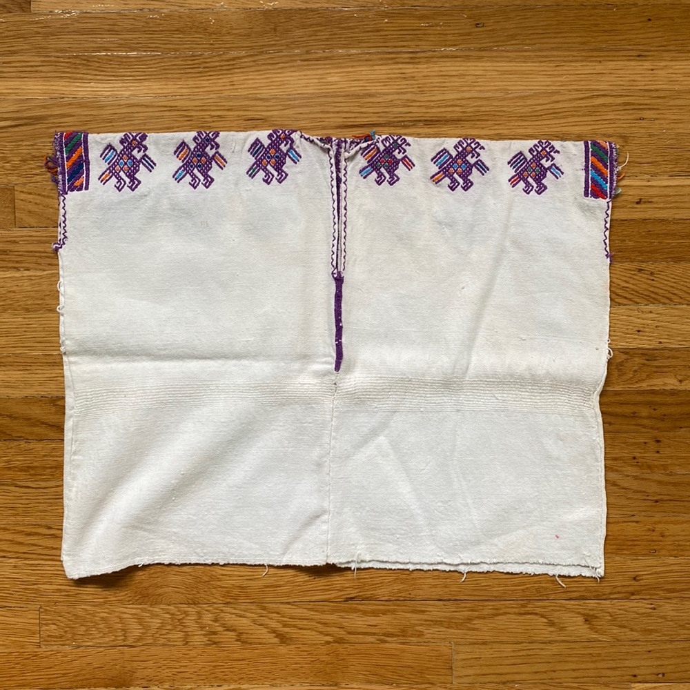 Kids Hade Embroidered Vintage Huipil - one of a kind